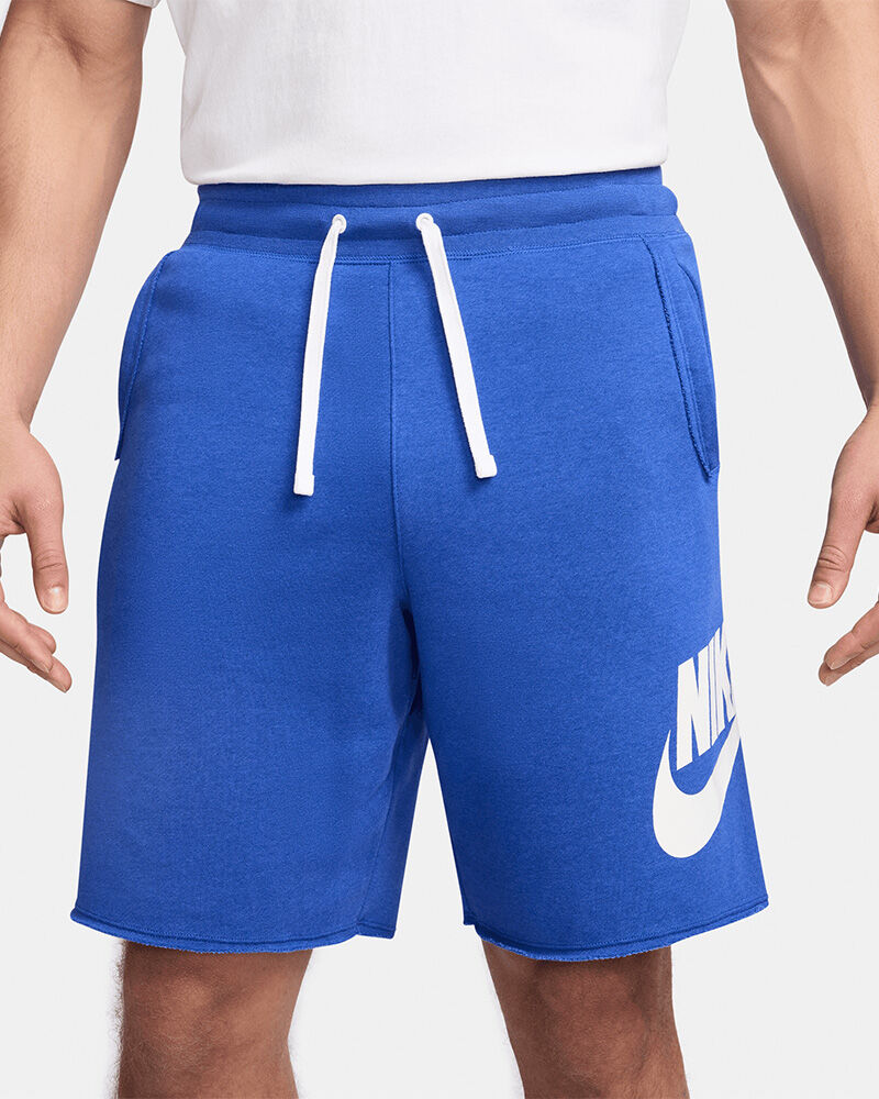 Nike Pantaloncini Sportswear Club Fleece Blu e Bianco Uomo DX0502-480 M
