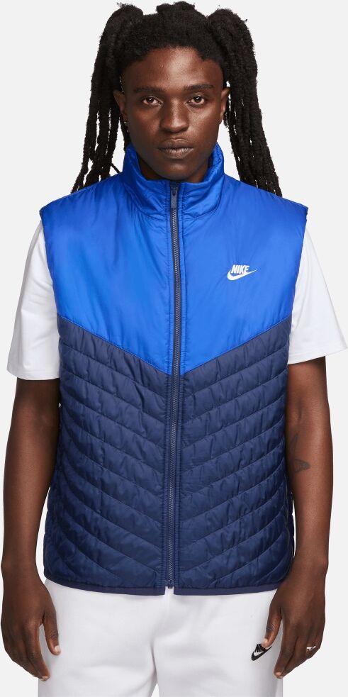 Nike Piumino smanicato Therma-FIT Blu Navy e Blu Reale Uomo FB8201-410 XL