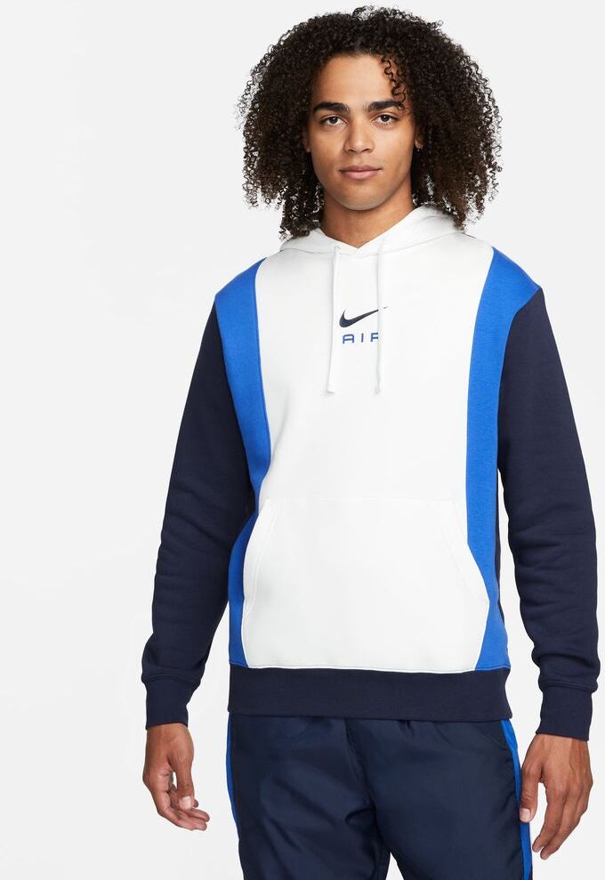 Nike Felpa con cappuccio Sportswear Bianco e Blu Uomo FN7691-122 S