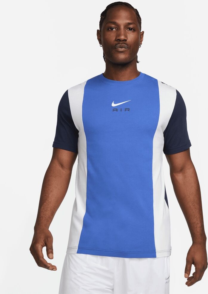 Nike Maglietta Sportswear Blu e Bianco Uomo FN7702-480 XS