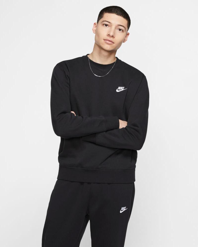 Nike Felpa Sportswear Nero per Uomo BV2662-010 S