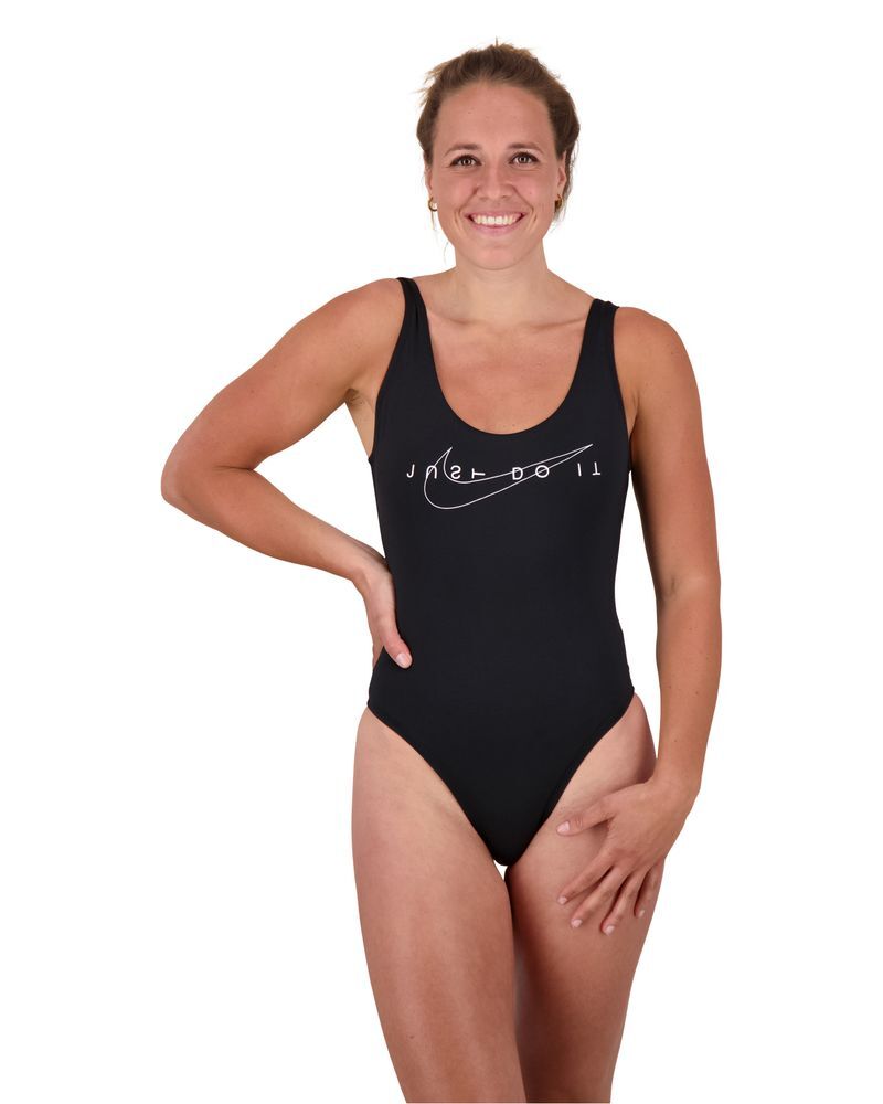 Nike Costume da bagno 1 pezzo Swim Nero per Donne NESSB345-001 S