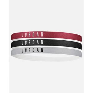 Nike Set di 3 fasce per capelli Jordan Nero e Rosso Unisex AC4094-626 ONE