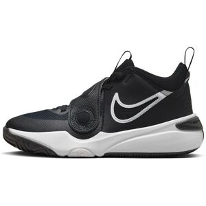 Nike Scarpe da basket Team Hustle Bianco e Nero Bambino DV8996-002 7Y