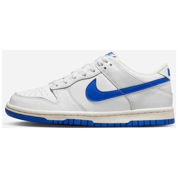 nike scarpe dunk low blu bianco e reale bambino dh9765-105 3.5y