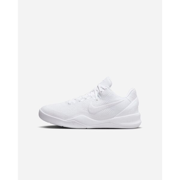 nike scarpe da basket kobe viii bianco bambino fn0266-100 3.5y