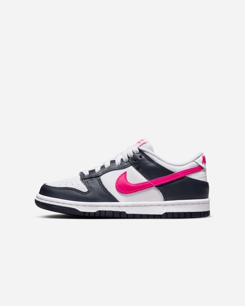 Nike Scarpe Dunk Low Blu Navy/Bianco/Rosa Bambino FB9109-401 3.5Y