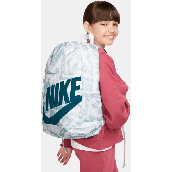 nike zaino elemental bianco e blu bambino fb2818-100 tu