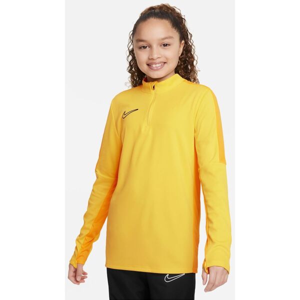 nike felpa academy 23 giallo e giallo oro per bambino dr1356-719 xs