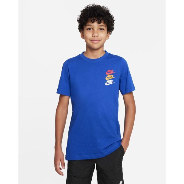 nike maglietta sportswear blu reale per bambino fj5391-480 xl