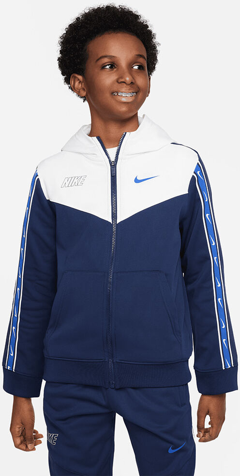 Nike Felpa con zip e cappuccio Sportswear Blu Navy Bambino DZ5622-410 M