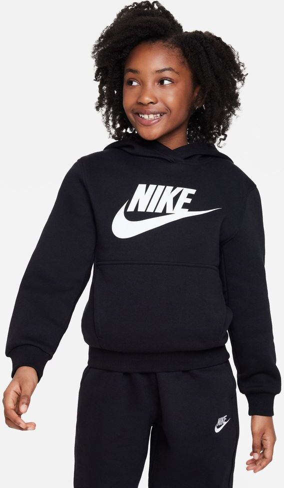 Nike Felpa con cappuccio Sportswear Nero Bambino FD2988-010 L