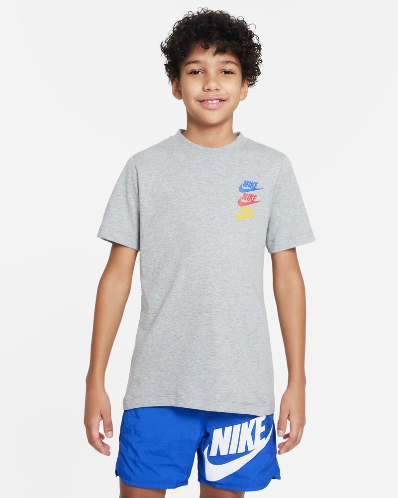 Nike Maglietta Sportswear Grigio per Bambino FJ5391-063 XL