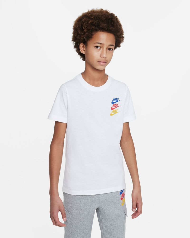Nike Maglietta Sportswear Bianco per Bambino FJ5391-100 XL