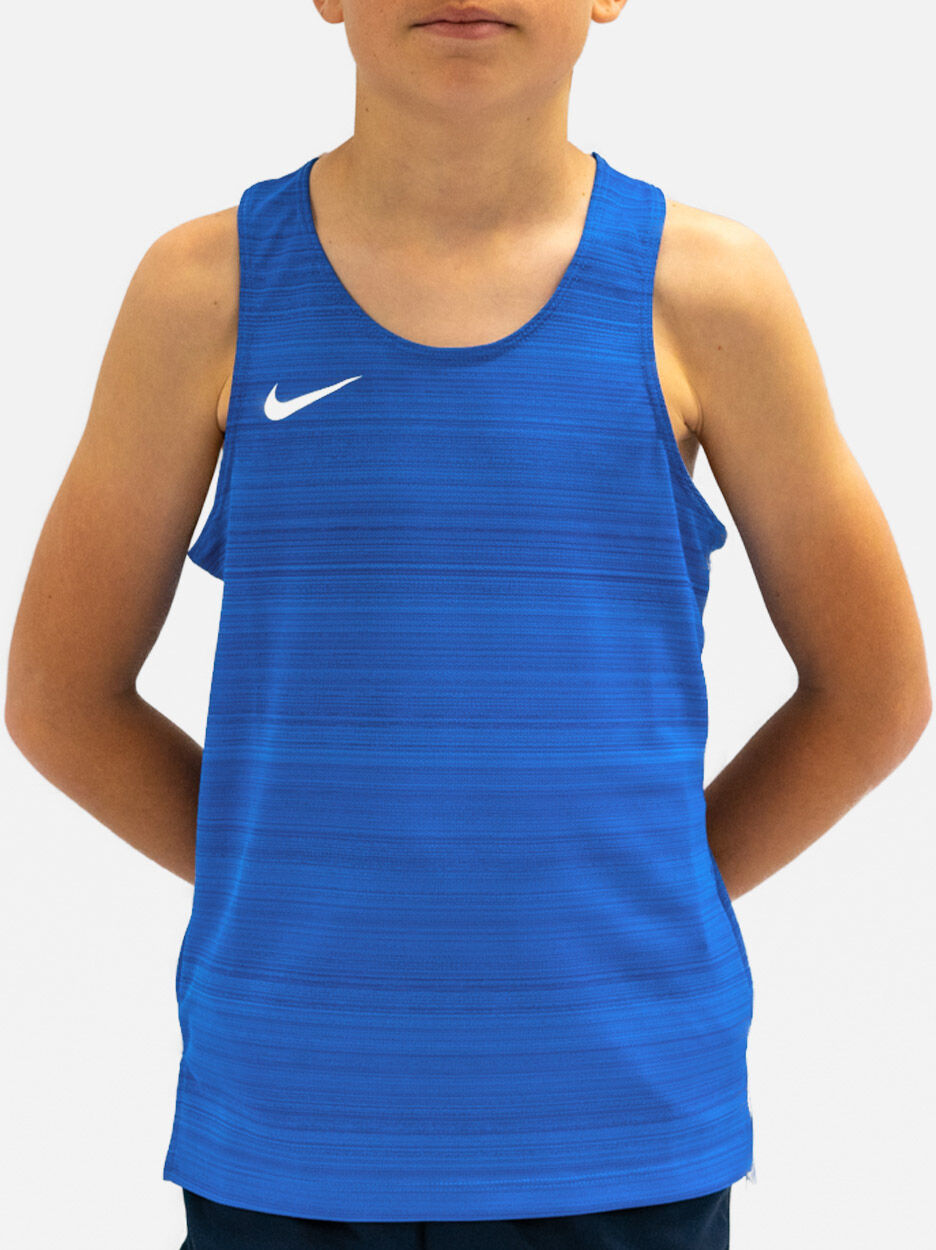 Nike Canotta da running Stock Blu Reale per Bambino NT0302-463 XS