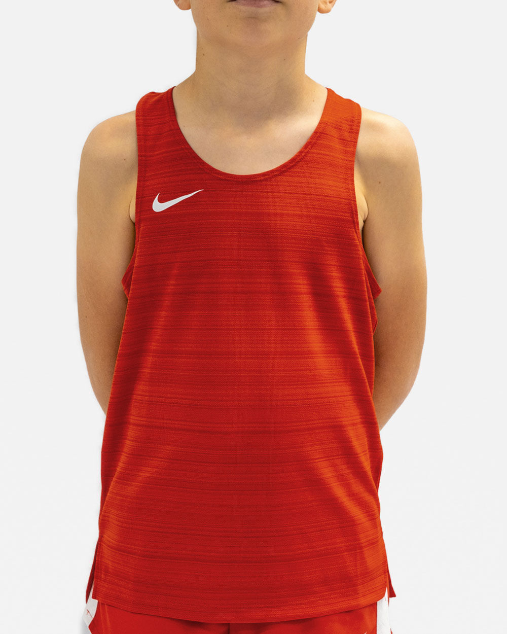 Nike Canotta da running Stock Rosso per Bambino NT0302-657 XL