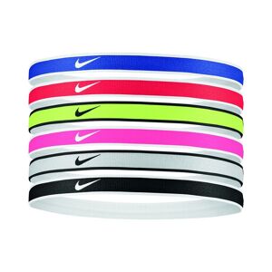 Nike Set di 6 fasce per capelli Swoosh Multicolore Unisex DA7156-655 ONE