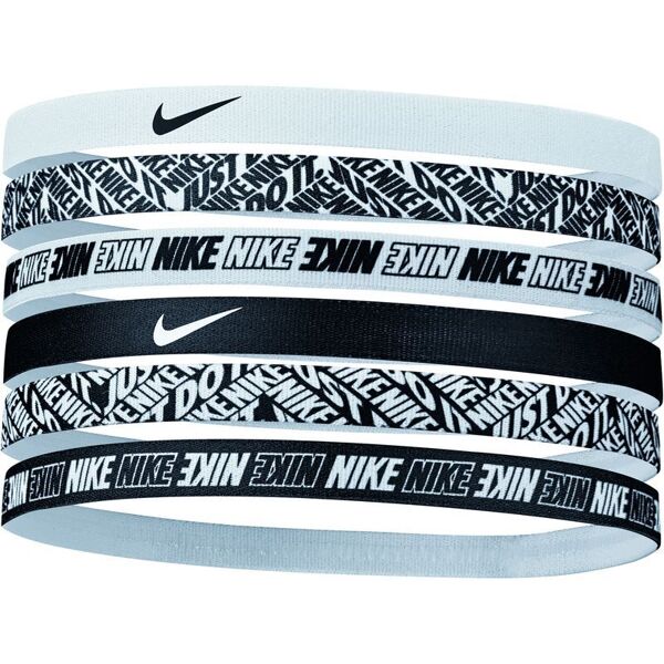 nike set di 6 fasce per capelli headband bianco unisex ac4455-176 one