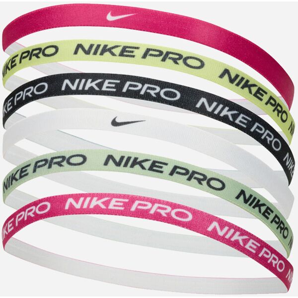 nike set di 6 fasce per capelli headband multicolore unisex ac4455-613 osfm