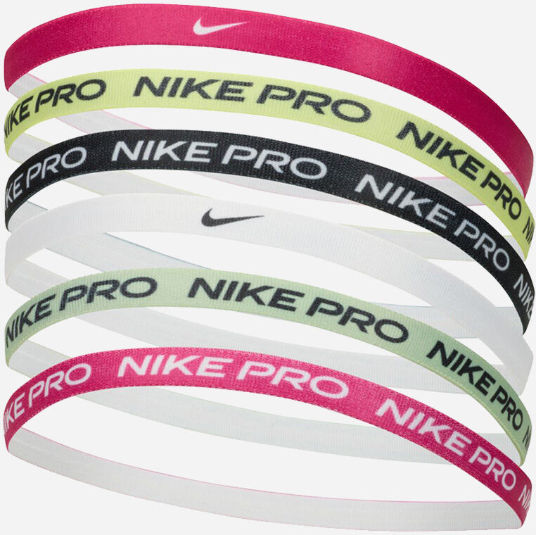 nike set di 6 fasce per capelli headband multicolore unisex ac4455-613 osfm