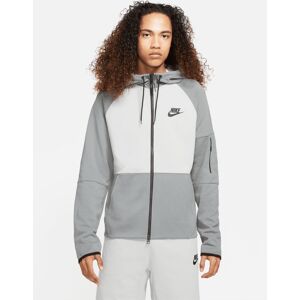 Nike Felpa con zip e cappuccio Sportswear Essential Grigio e Nero Uomo DD5284-077 2XL