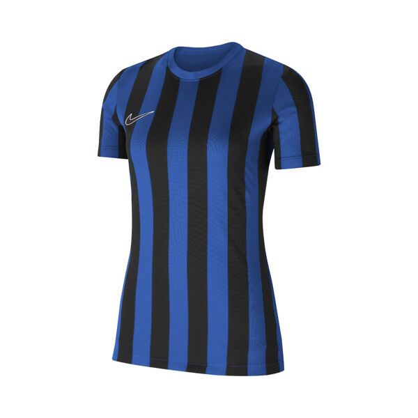 nike maglia striped division iv blu reale e nero per donne cw3816-463 s