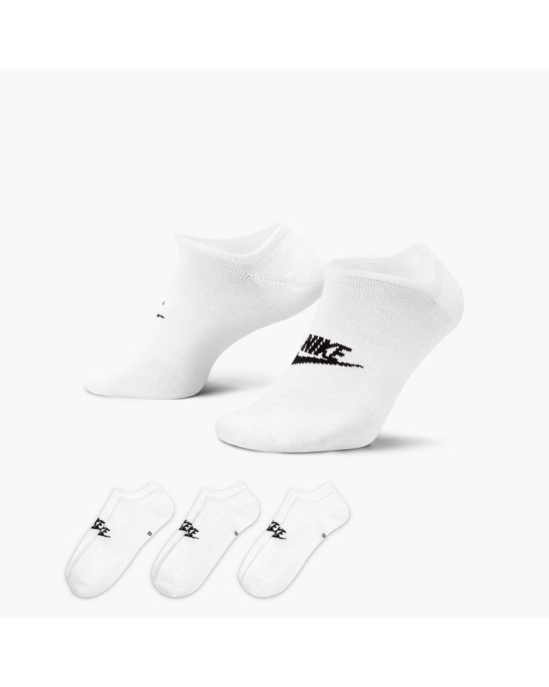 Nike Set di 3 paia di calzini Sportswear Everyday Essential Bianco Unisex DX5075-100 L
