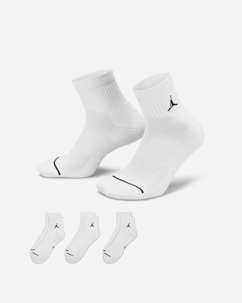 Nike Pacco di calze Jordan Bianco Unisex DX9655-100 M