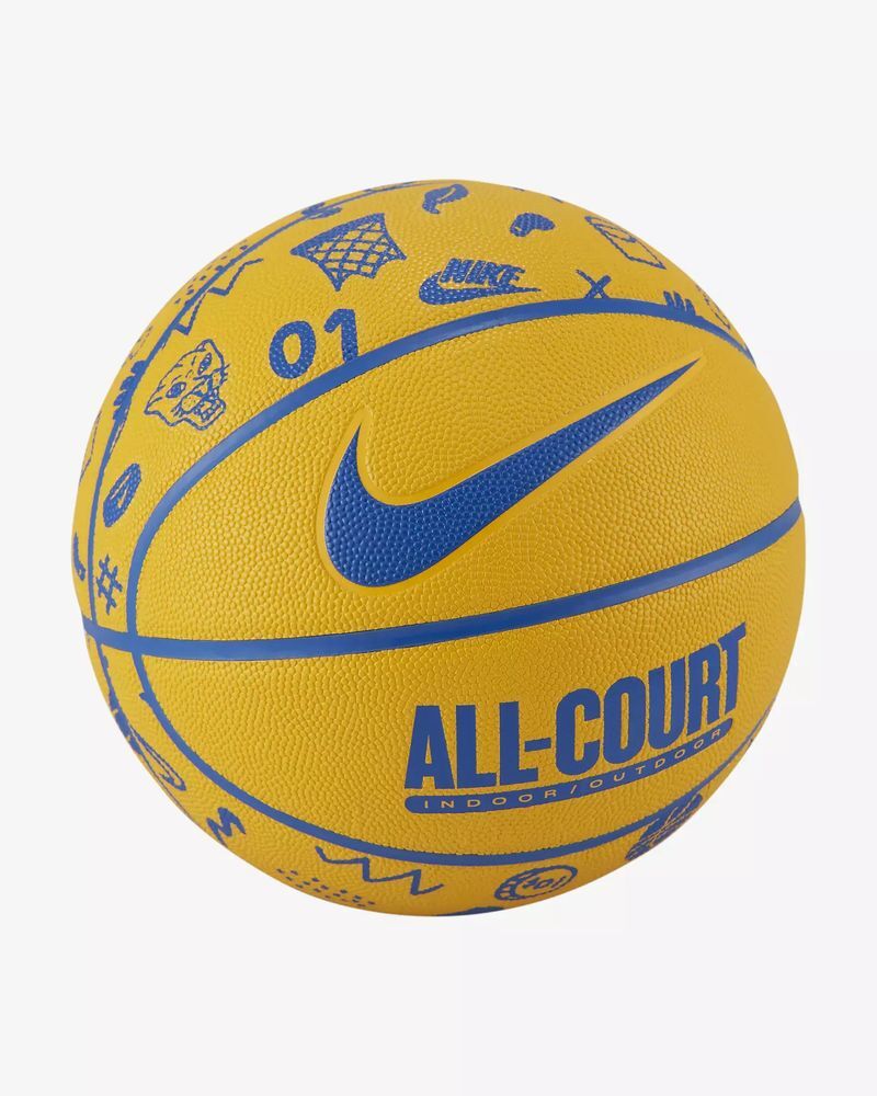 Nike Pallone basket Everyday All Court Giallo e Blu Unisex DO8259-721 7