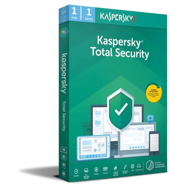 kaspersky total security (1 dispositivo / 1 anno)