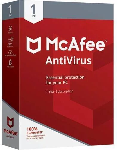 mcafee antivirus (1 dispositivo / 1 anno)