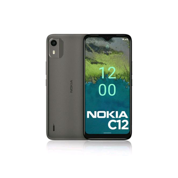 smartphone nokia c12 6.3 64gb ram 2gb dual sim 4g lte charcoal italia