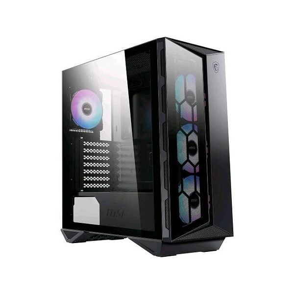 msi gungnir 110r case atx mid-tower 7 slot hdd/ssd, 3x120mm argb fan front, 1x120mm argb fan rear, 2xusb 3.2 type-a, 1xusb ...