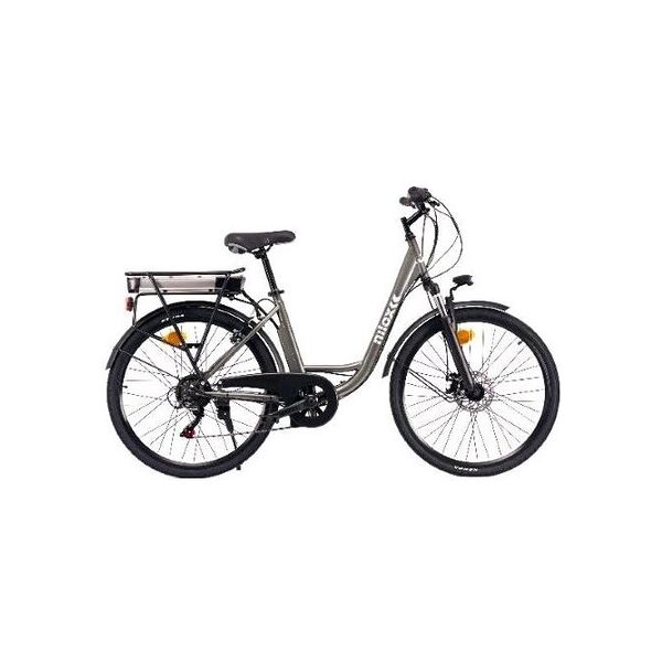 nilox j5 plus bicicletta elettrica a pedalata assistita 250w ruote 26 velocita' 25 km/h autonomia 65 km grigio