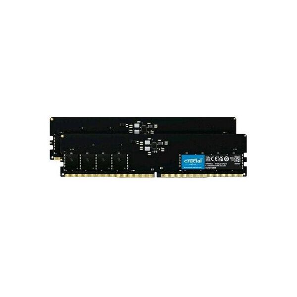 crucial ct2k16g52c42u5 kit memoria ram 2x16gb tot 32gb 5.200mhz tipologia dimm tecnologia ddr5 cas 42