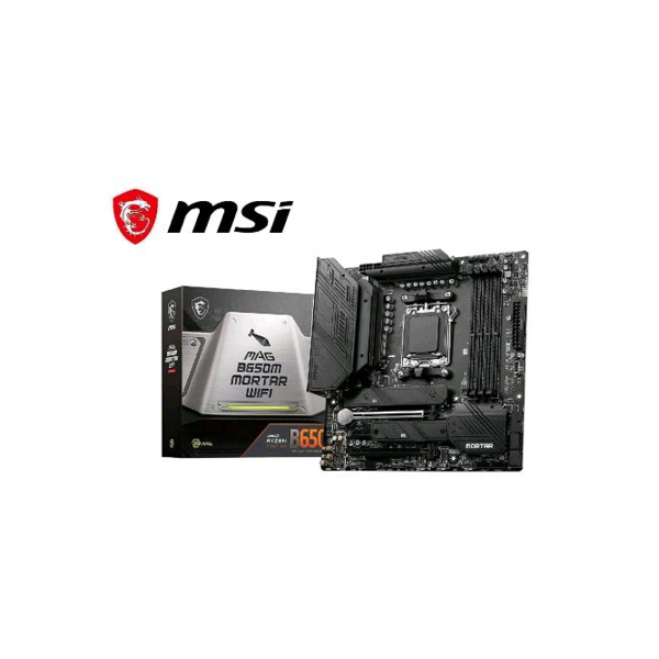 msi mag b650m mortar wi-fi amd b650 4*ddr5 2*m.2 6*sataiii skam5 hdmi/dp matx