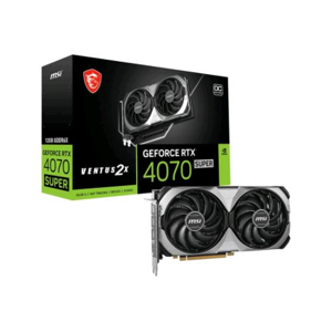 MSI GeForce RTX 4070 Super Ventus 2X 12G OC GDDR6X DLSS3 1*HDMI/3*DP PCi Ex 4.0 16x