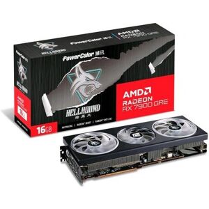 PowerColor HELLHOUND AMD RADEON RX 7900 GRE 16GB GDDR6 TRIPLE FAN PCi Ex 4.0 16x 1 x HDMI 3 x DISPLAYPORT