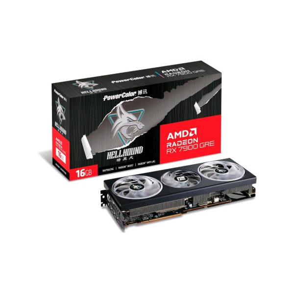 power color powercolor radeon rx 7900 gre hellhound 16gb gddr6 hdmi/3*displayport pci ex 4.0 16x