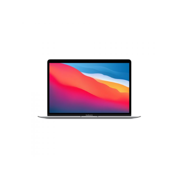 notebook apple macbook air 13.3 2560x1600 pixel apple m1 7core ssd da 8gb 256gb wi-fi 6 macos big sur silver mgn93t/a