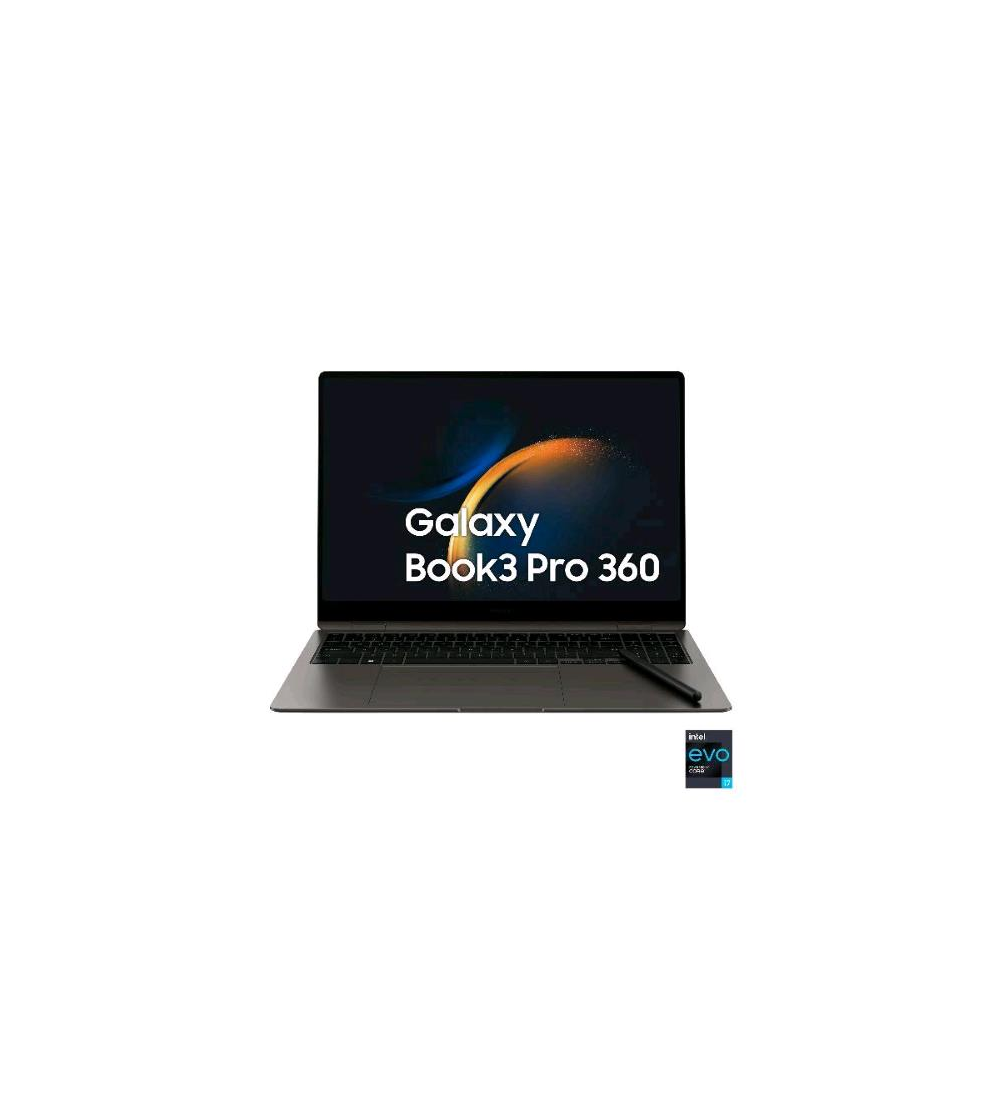 NOTEBOOK SAMSUNG GALAXY BOOK 3 PRO 360 16" INTEL CORE I7-1360P 16GB INTEL IRIS XE SSD 512GB TOUCH WQXGA WINDOWS 11 PROFESSI...