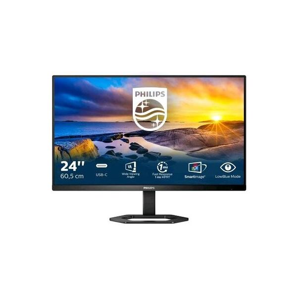 philips 24e1n5300ae/00 23.8 led ips full hd 16:9 75hz 4ms contrasto 1.000:1 hub usb hdmi displayport usb-c 65w altoparlant...