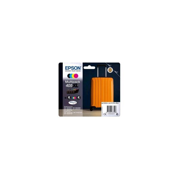 epson 405 xl multipack confezione da 4 cartucce nero giallo ciano magenta per workforce wf-7310dtw,wf-7830dtwf,wf-7835dtwf,...