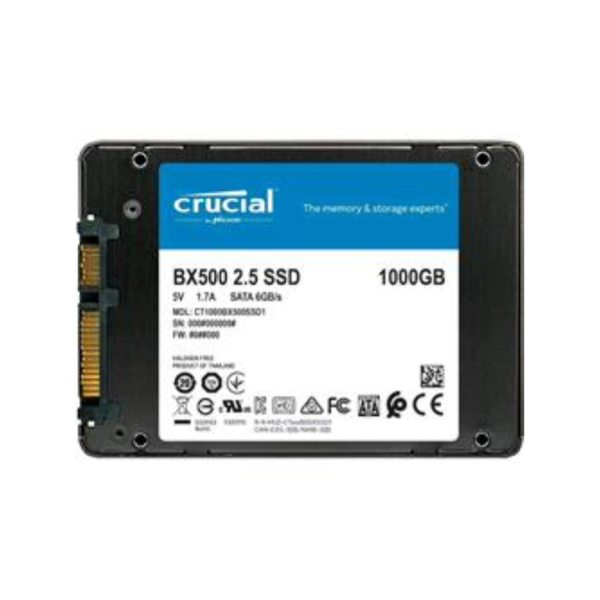 hard disk crucial bx500 ssd 1.000gb sata iii 2.5 3d nand