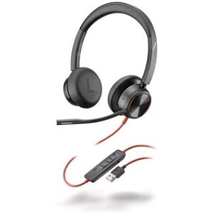 POLY BLACKWIRE 8225-M CUFFIE STEREO CON MICROFONO USB-A NERO