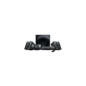 Logitech Z906 SURROUND SOUND SPEAKER SYSTEM 5.1 POTENZA 500W RMS CON TELECOMANDO NERO GARANZIA UFFICIALE ITALIA