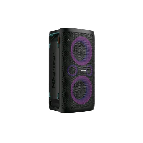 hisense hp100 party rocker one altoparlante bluetooth con subwoofer interno 300w 2.0 canali batteria integrata da 15 oretap...