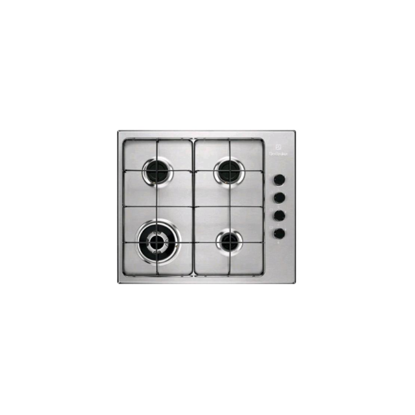 electrolux egs6414x piano cottura a gas da incasso 4 fuochi inox