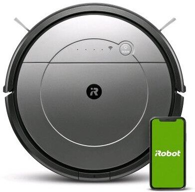 Irobot ROOMBA COMBO KIT ROBOT ASPIRAPOLVERE LAVAPAVIMENTI 0,45 LT SENZA SACCHETTO NERO GRIGIO