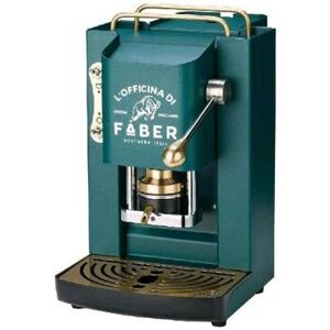 FABER PRO DELUXE MACCHINA DA CAFFÈ CIALDE 44MM 500W 15 BAR 1.3LT BRITISH GREEN OTTONE